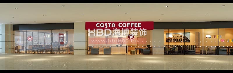 COSTA coffee 商場(chǎng)咖啡廳設計裝修